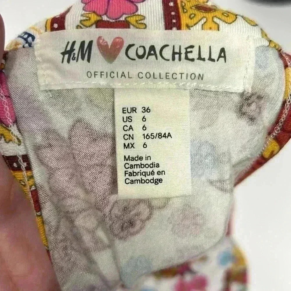 H&M long maxi Coachella dress halter top six - Picture 6 of 6